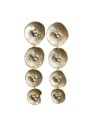 Hyperbole Accessories -Gold Metal Pod Danglers