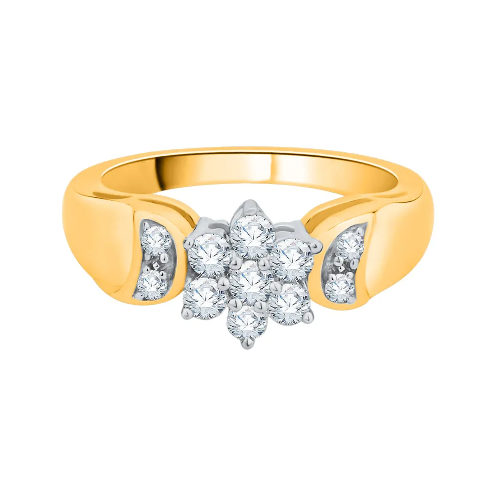 KATARINA 1/2 cttw Diamond Cluster Engagement Ring