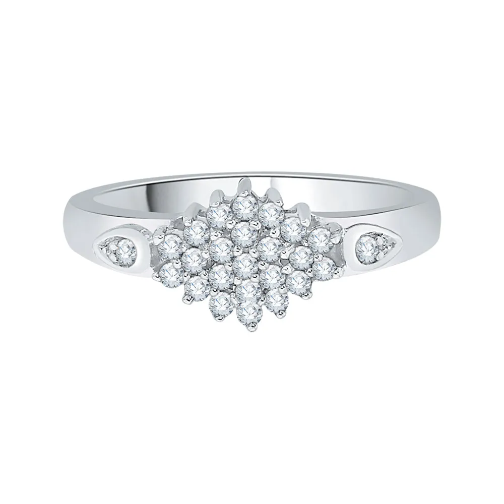 KATARINA 1/4 cttw Prong Set Diamond Cluster Ring