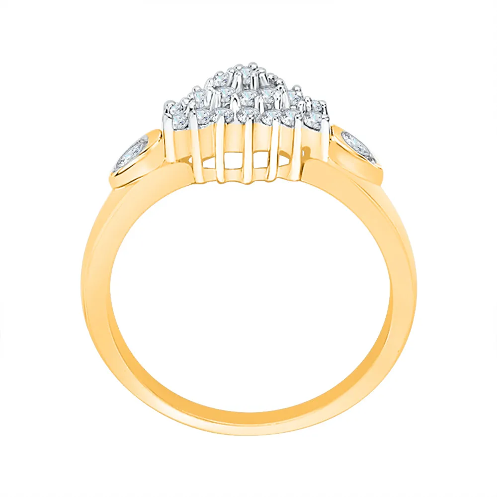 KATARINA 1/4 cttw Prong Set Diamond Cluster Ring