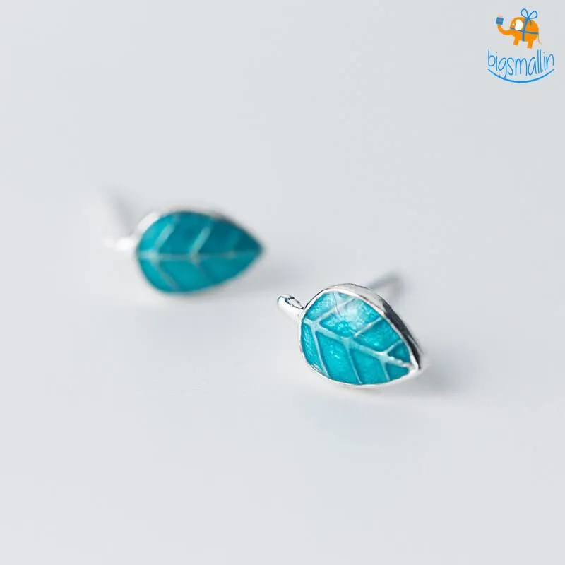 Leaf Shaped Ear Studs