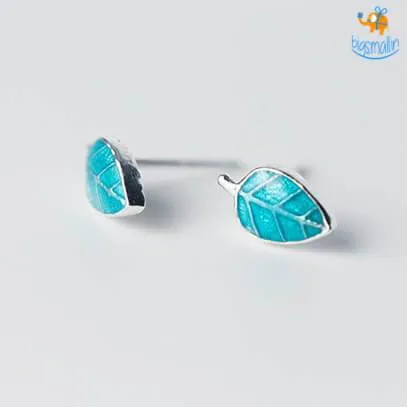 Leaf Shaped Ear Studs