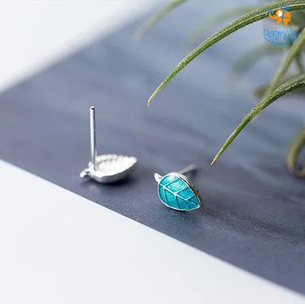 Leaf Shaped Ear Studs