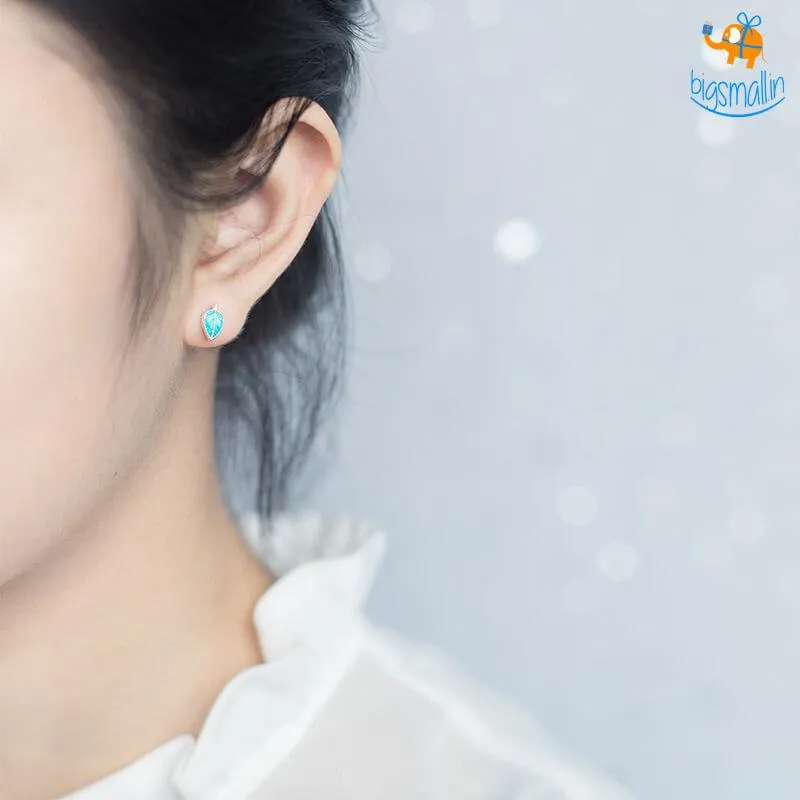 Leaf Shaped Ear Studs