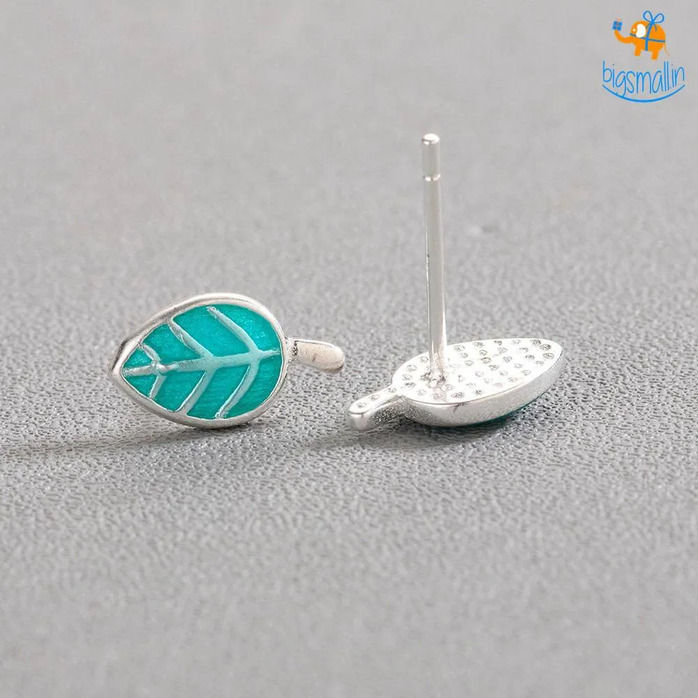 Leaf Shaped Ear Studs