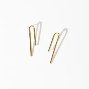 Loop Earrings - Brass