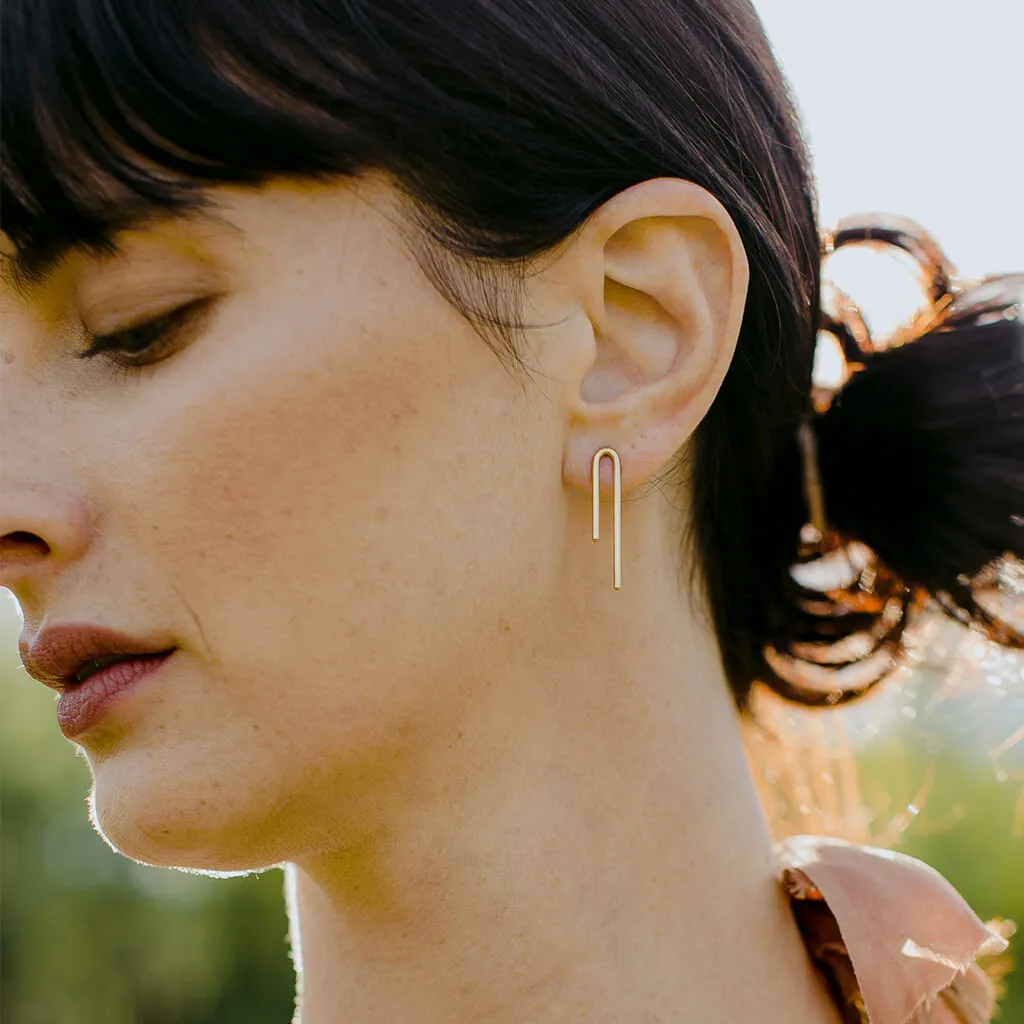 Loop Earrings - Brass