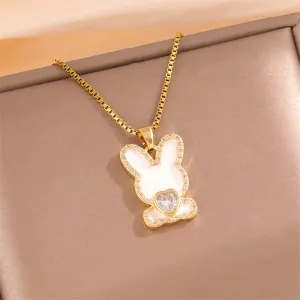 Natural Animal Stainless Steel Electroplating Necklaces