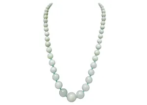 Natural Aquamarine Beaded Strand Necklace