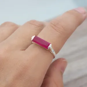 Natural Pink Jade Ring