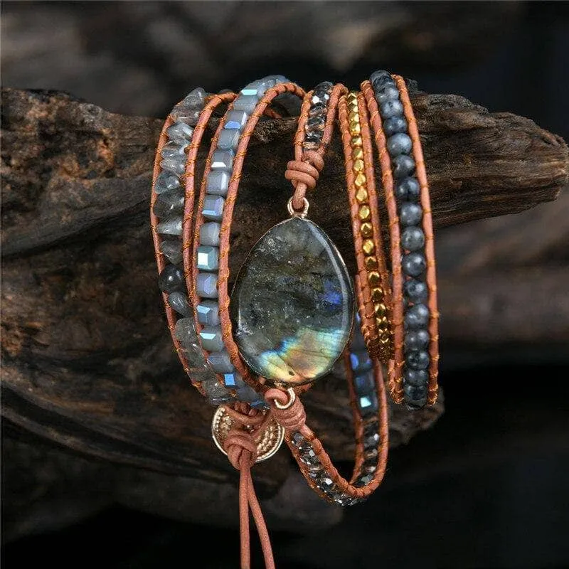 Natural Stone Bohemian Bangles Bracelets