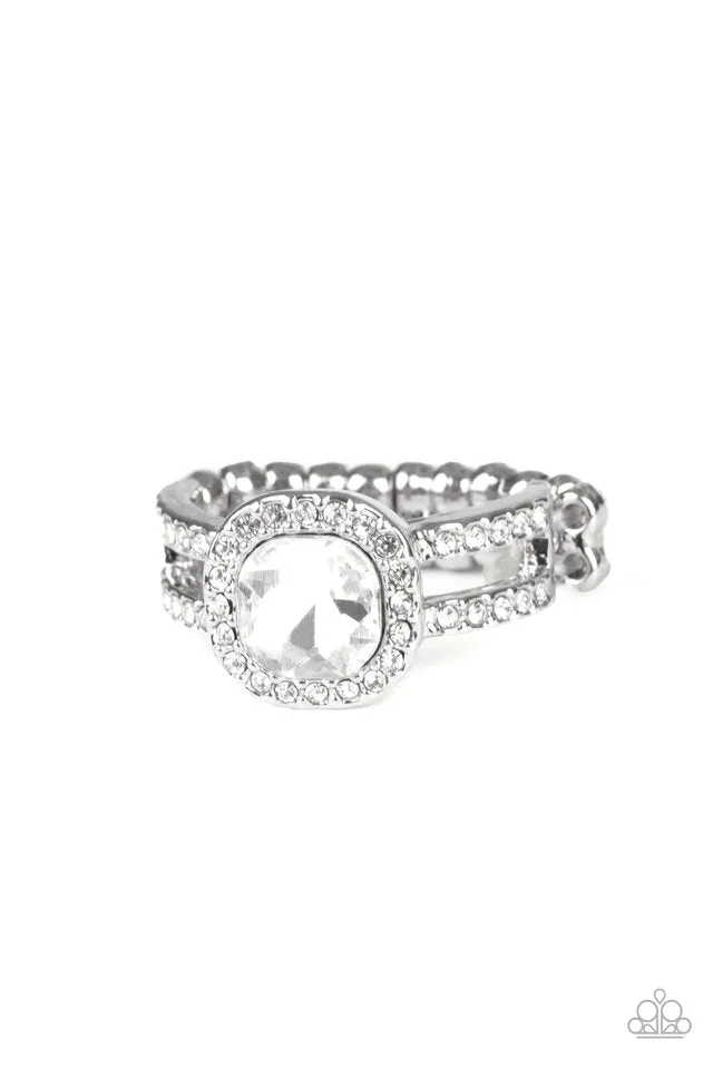 Paparazzi Ring ~ Countess Charm - White