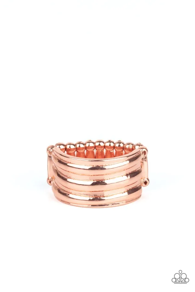 Paparazzi Ring ~ Rough Around The Edges - Copper