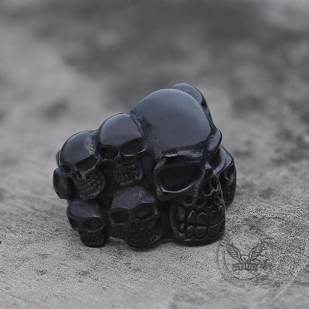 Phantom Stainless Steel Skull Ring