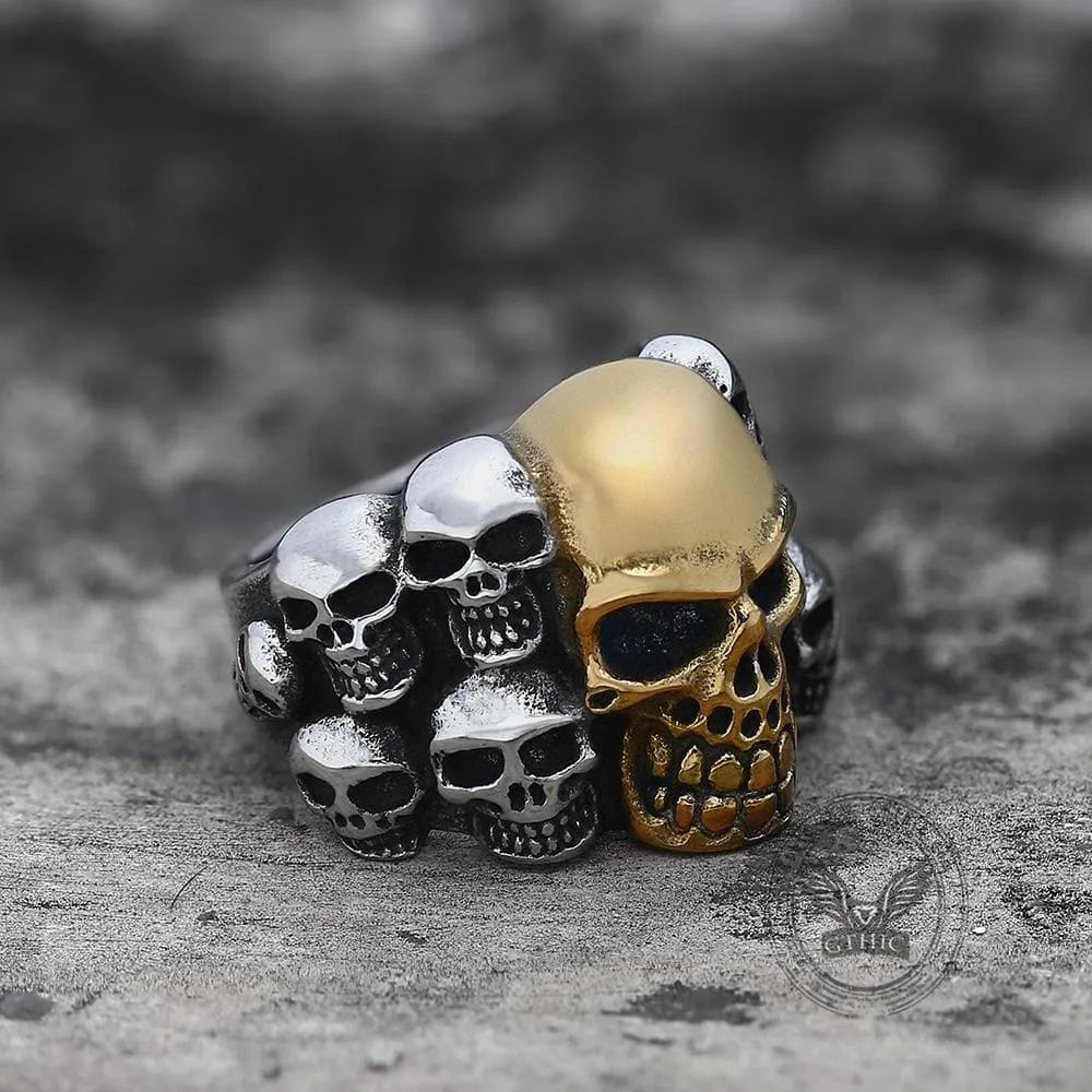 Phantom Stainless Steel Skull Ring