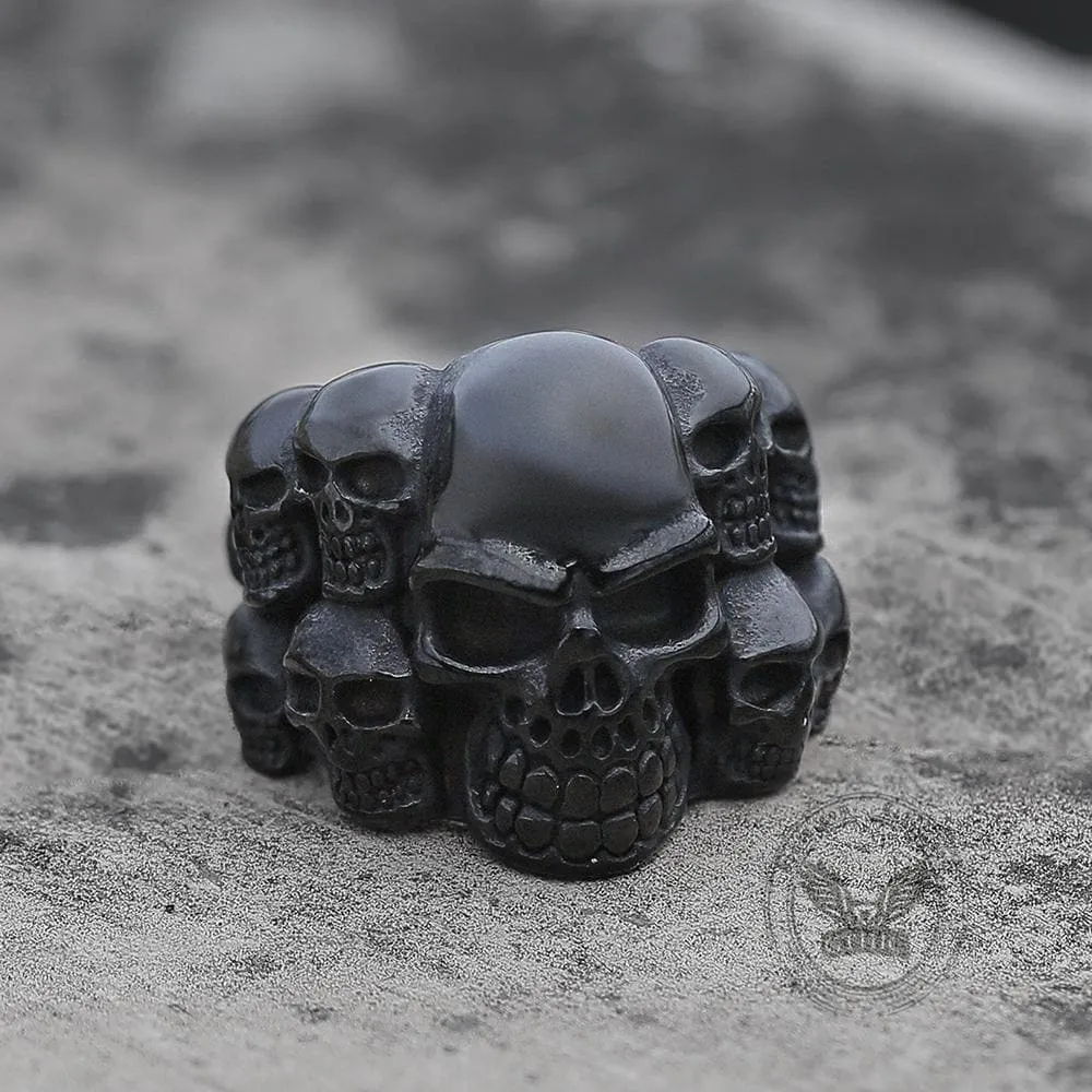 Phantom Stainless Steel Skull Ring