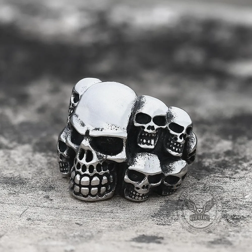 Phantom Stainless Steel Skull Ring