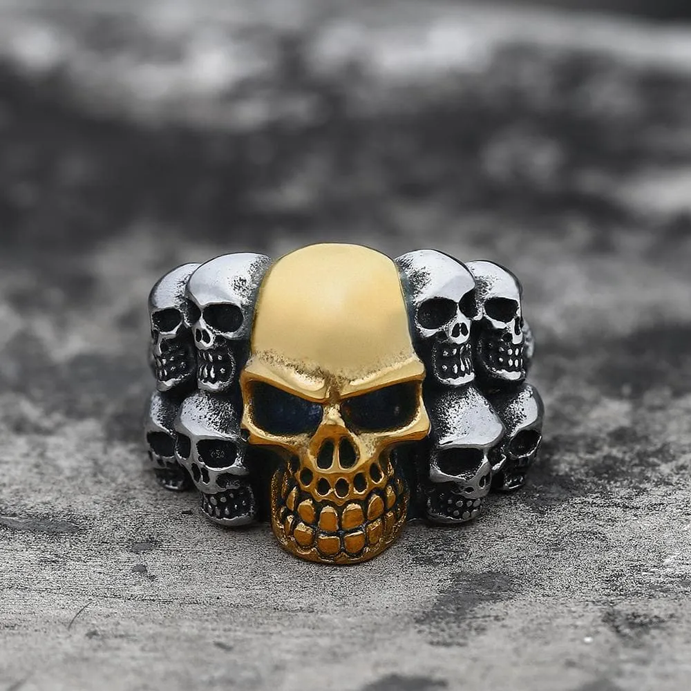 Phantom Stainless Steel Skull Ring