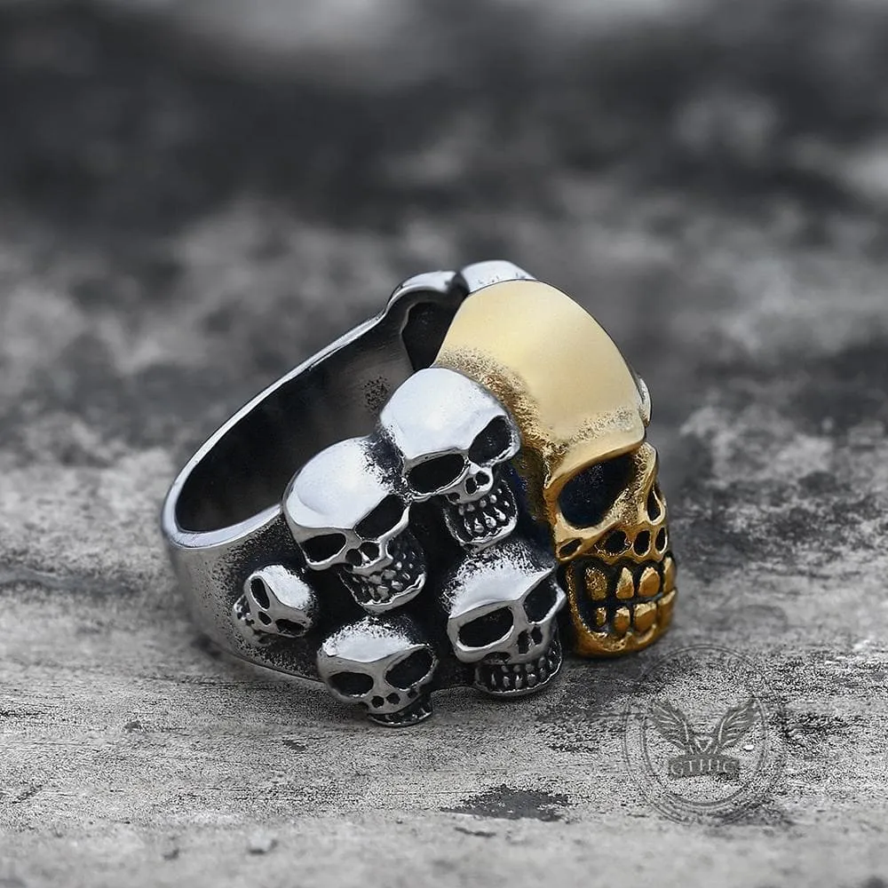 Phantom Stainless Steel Skull Ring