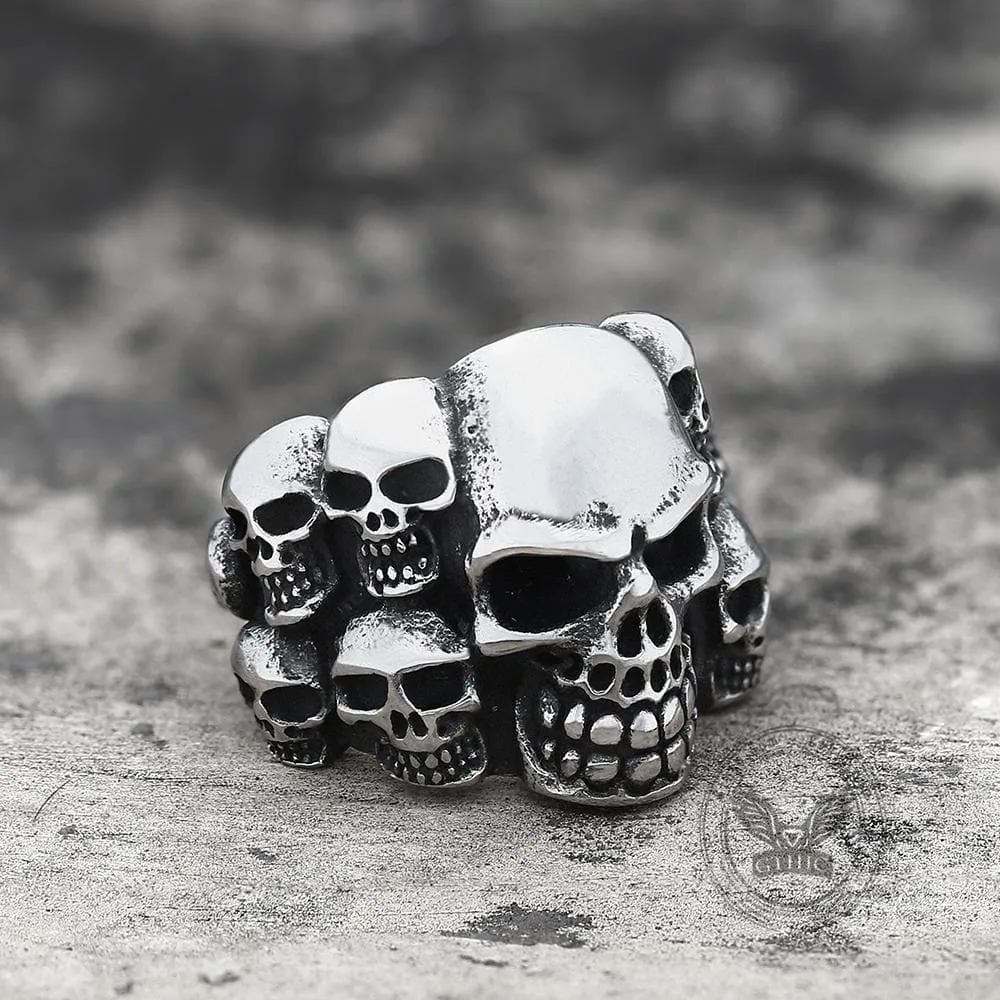 Phantom Stainless Steel Skull Ring