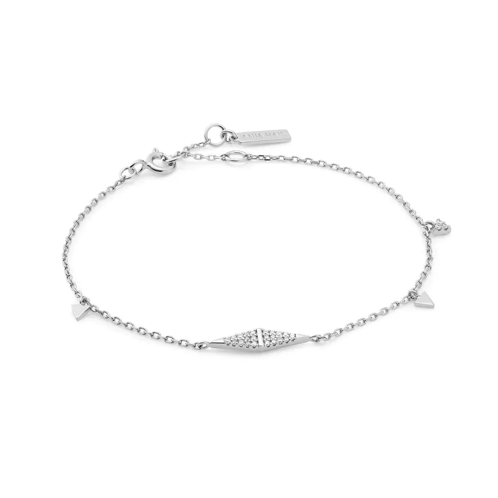 Polished Punk - CZ Geometric Chain Bracelet - 2 colours