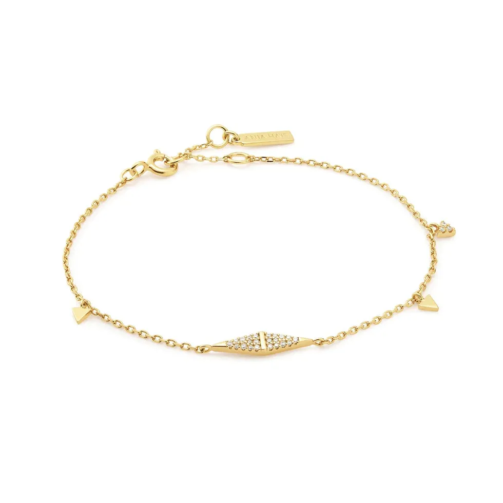 Polished Punk - CZ Geometric Chain Bracelet - 2 colours