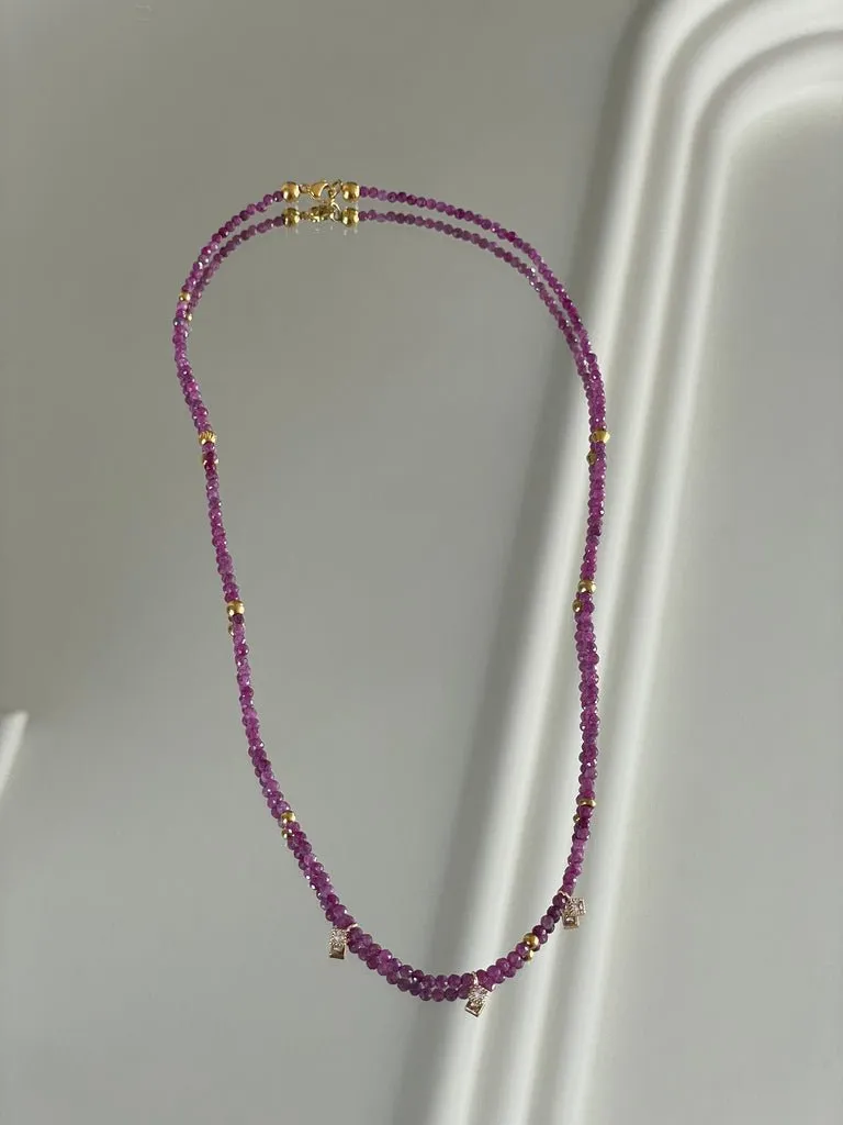 Quadra Ruby Necklace