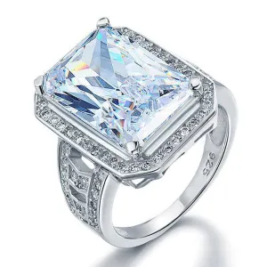 Radiant Cut Created Diamond Ring