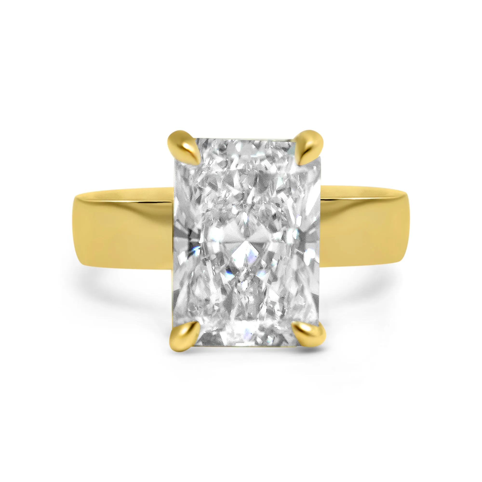 Rhiza | Radiant Solitaire Engagement Ring