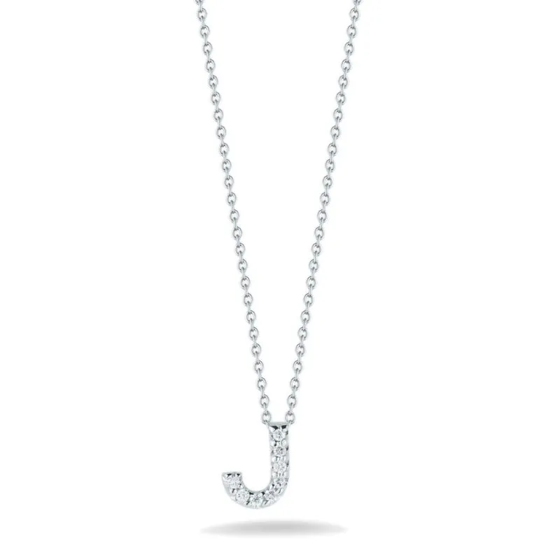 Roberto Coin Tiny Treasures Diamond Love Letter Necklace Pendant