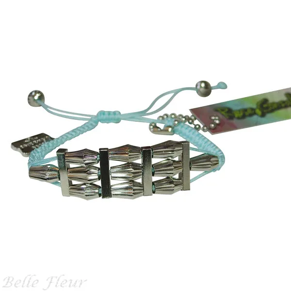 Rose Gonzales "Estelle" Fresh Collection Woven Bracelet in Aqua