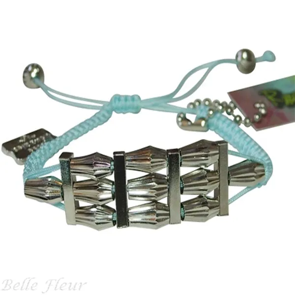 Rose Gonzales "Estelle" Fresh Collection Woven Bracelet in Aqua