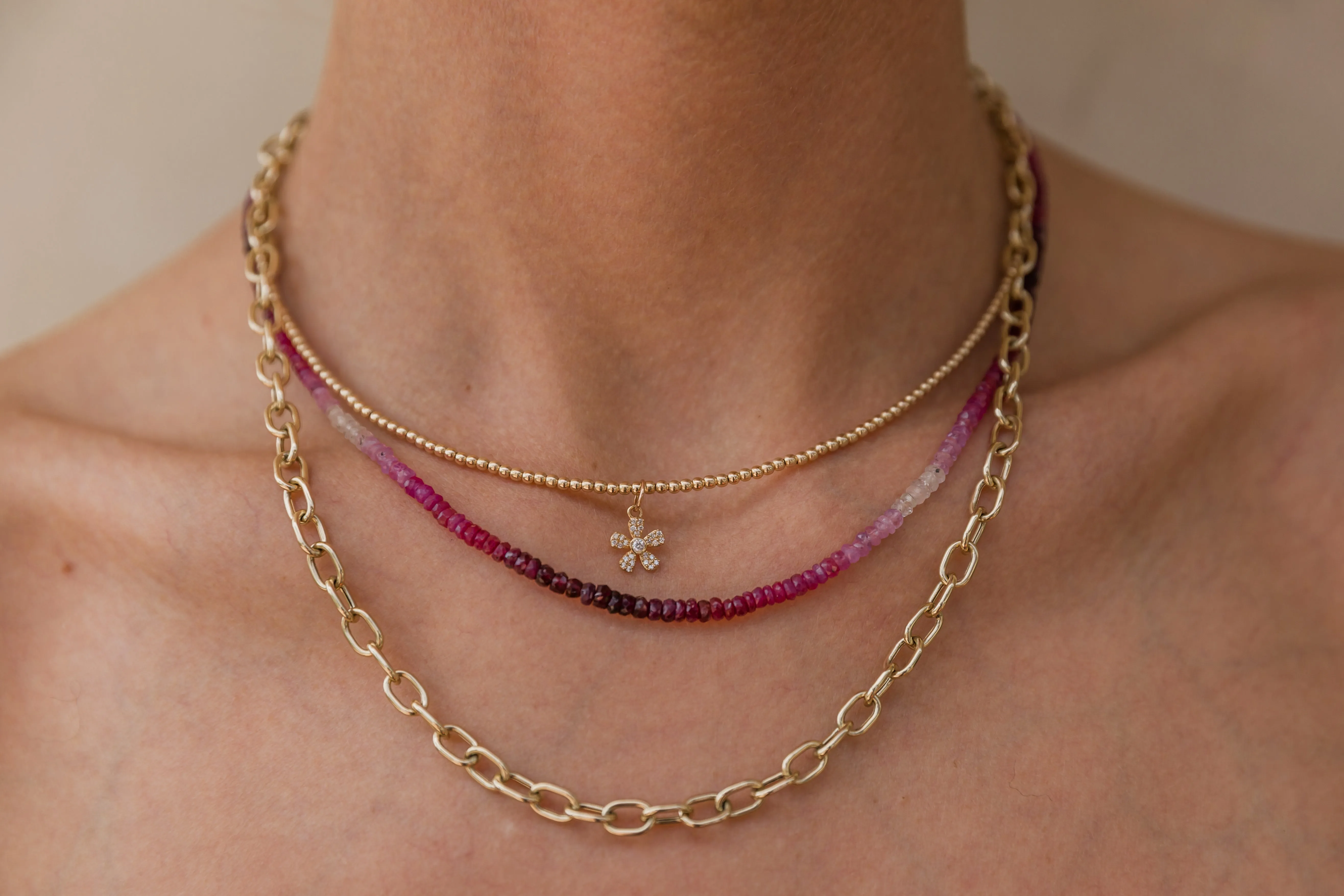 Ruby Ombré Necklace