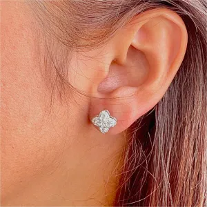 Silver Blossom stud Earrings