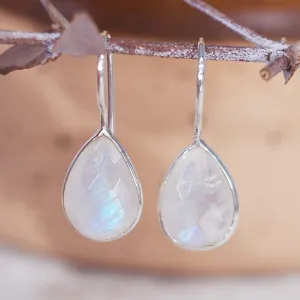 Silver Moonstone Earrings