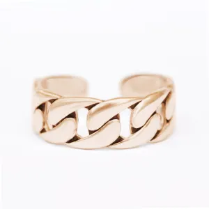 Simulated Chain Cuff Ring