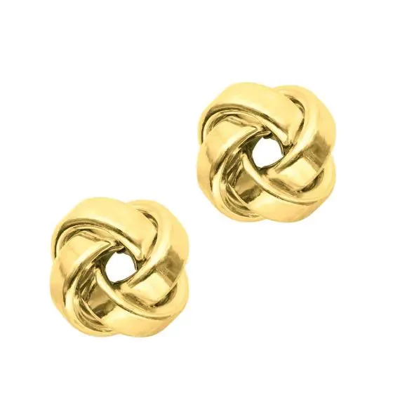 Sincerely Springer's 14k Yellow Gold Love Knot Earrings