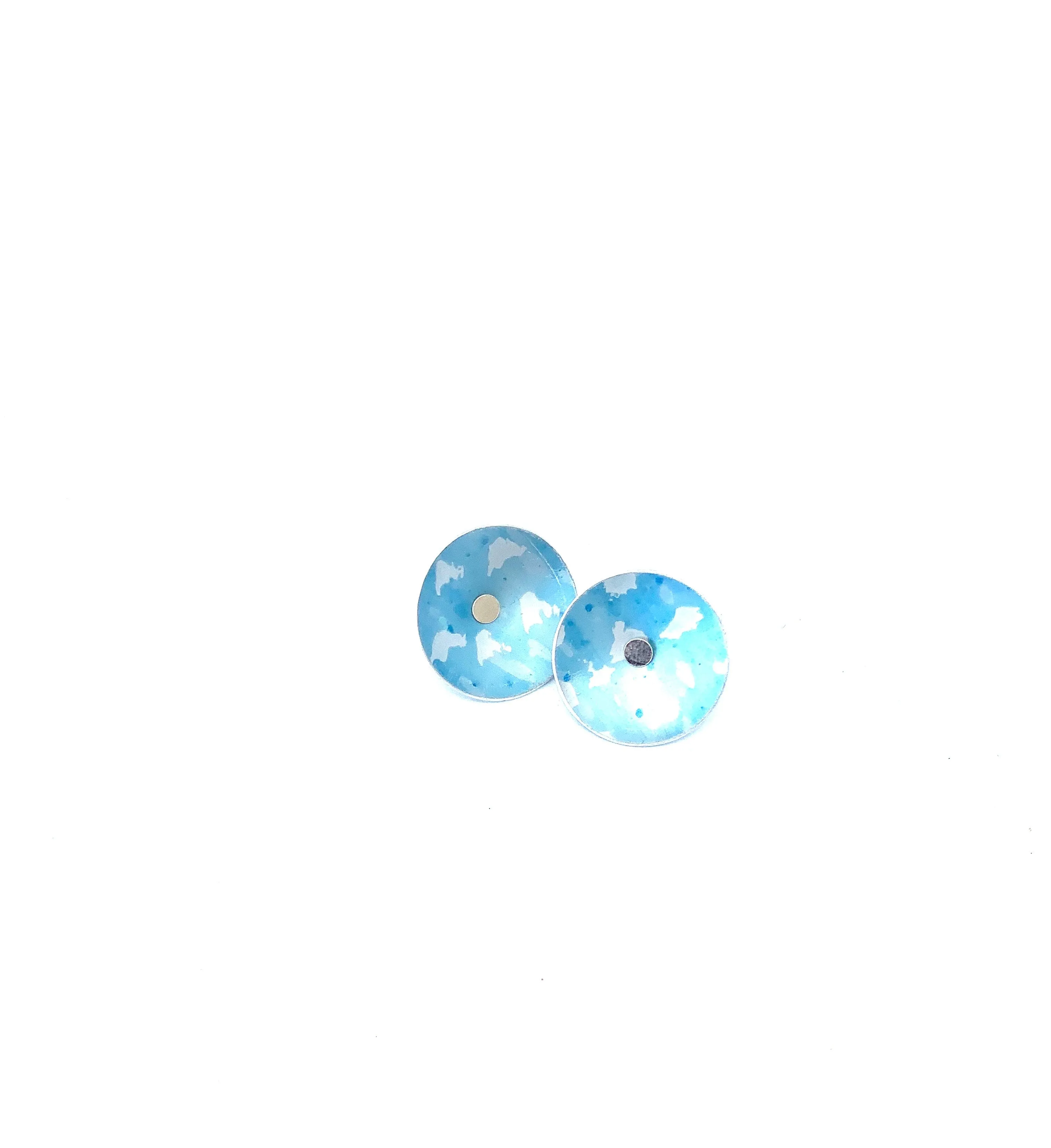 Sky Blue spot Studs