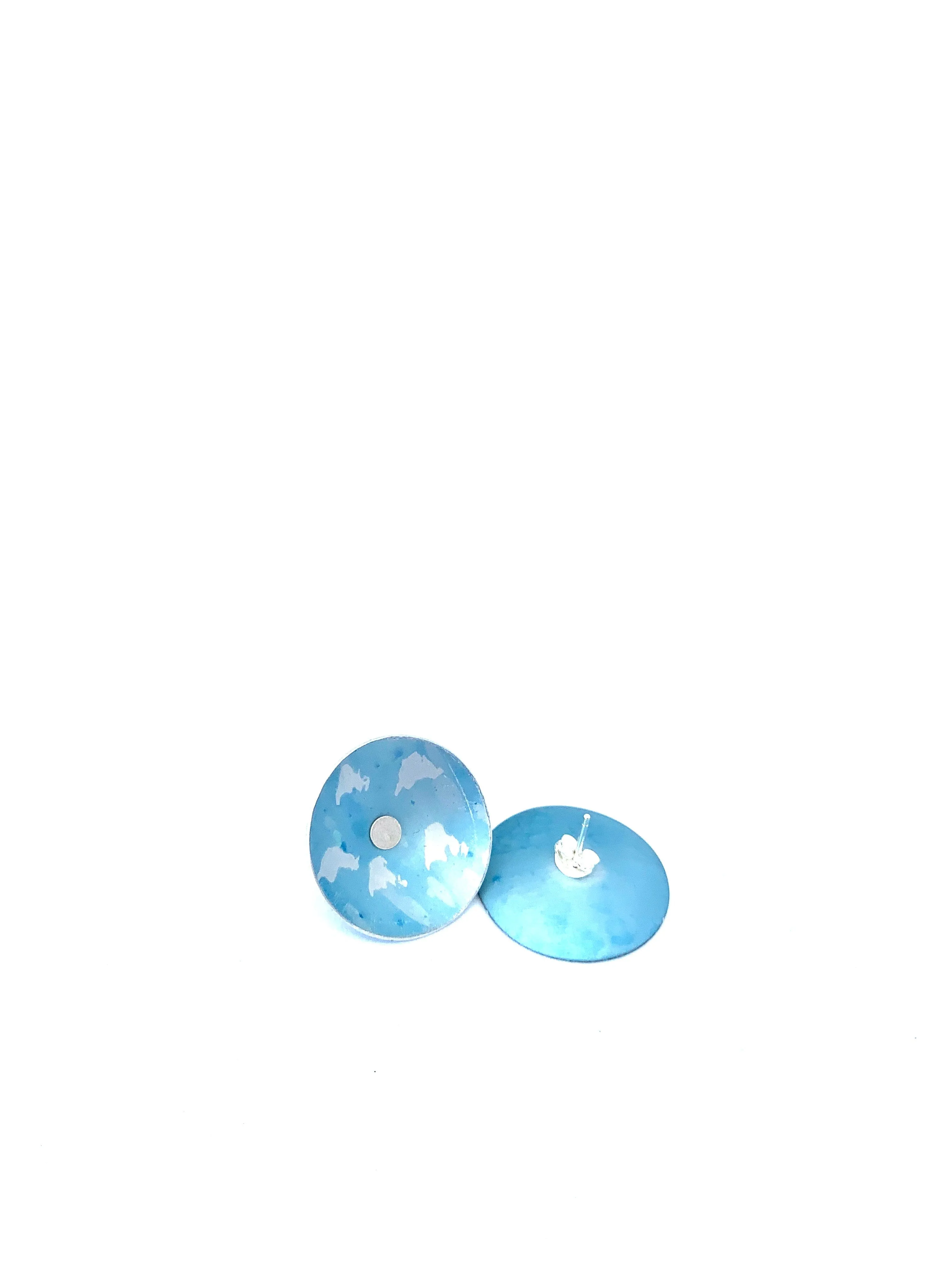 Sky Blue spot Studs