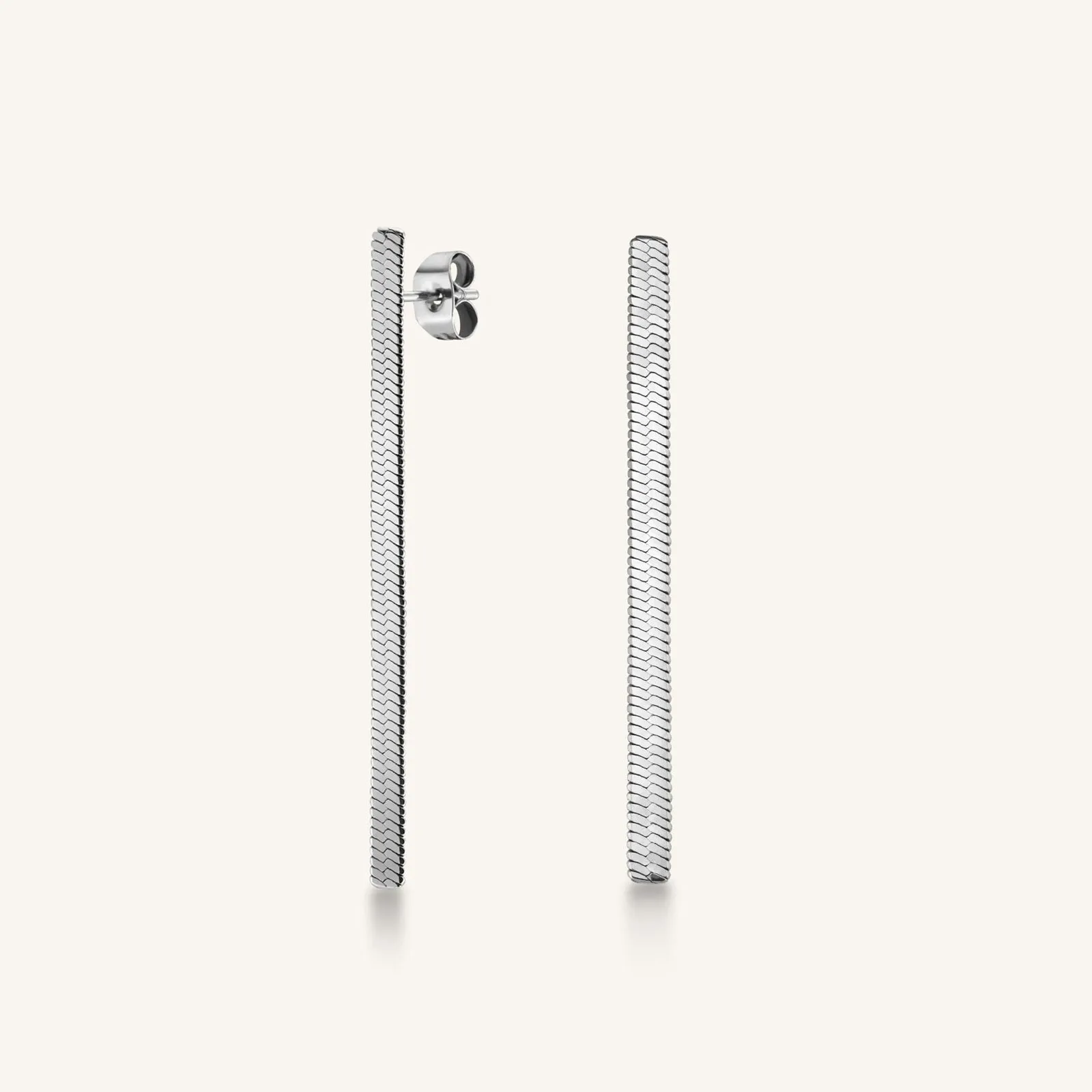 Snake Earrings Silver