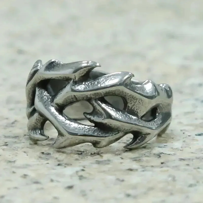 Stainless Steel Thorn Ring