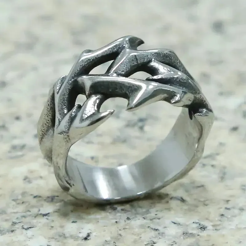 Stainless Steel Thorn Ring