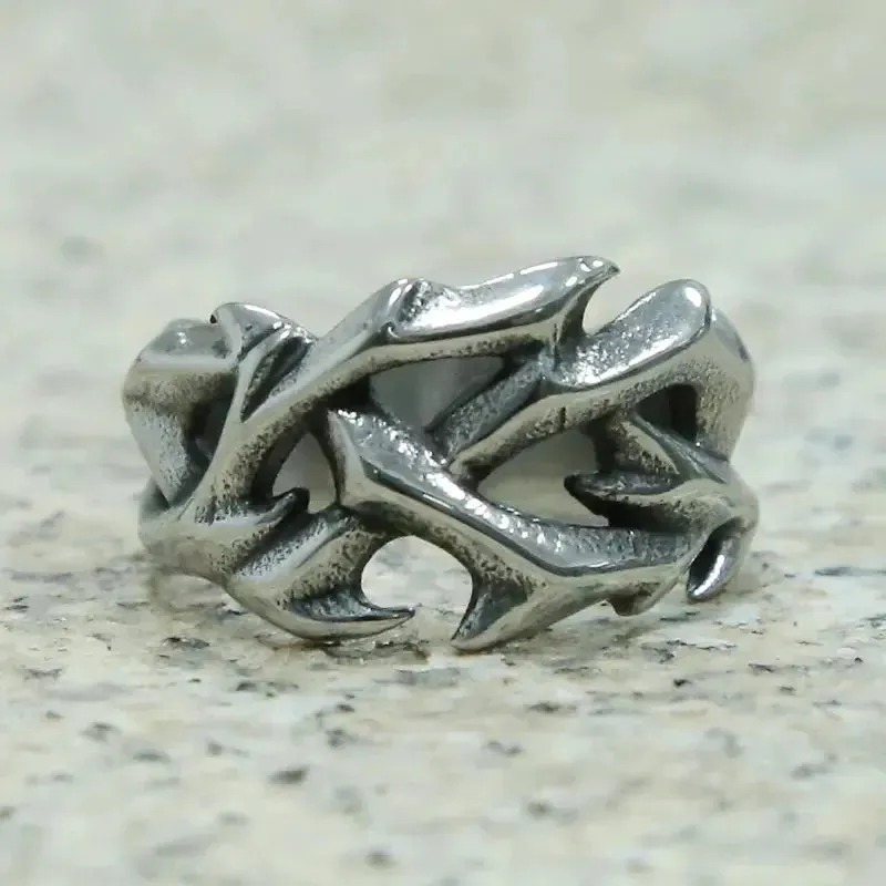 Stainless Steel Thorn Ring