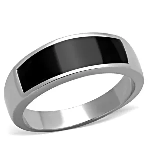 SteelGlow Men's Epoxy Ring