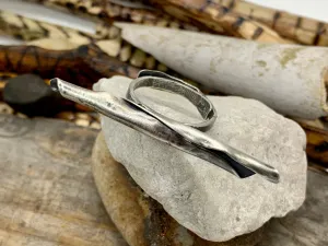 Sterling Silver Metal Formed Adjustable Pod Ring # 2