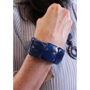 Tagua Natural Stone Bracelet Blue