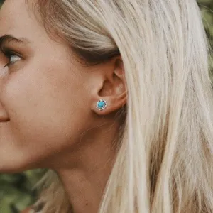 Turquoise Twist Studs