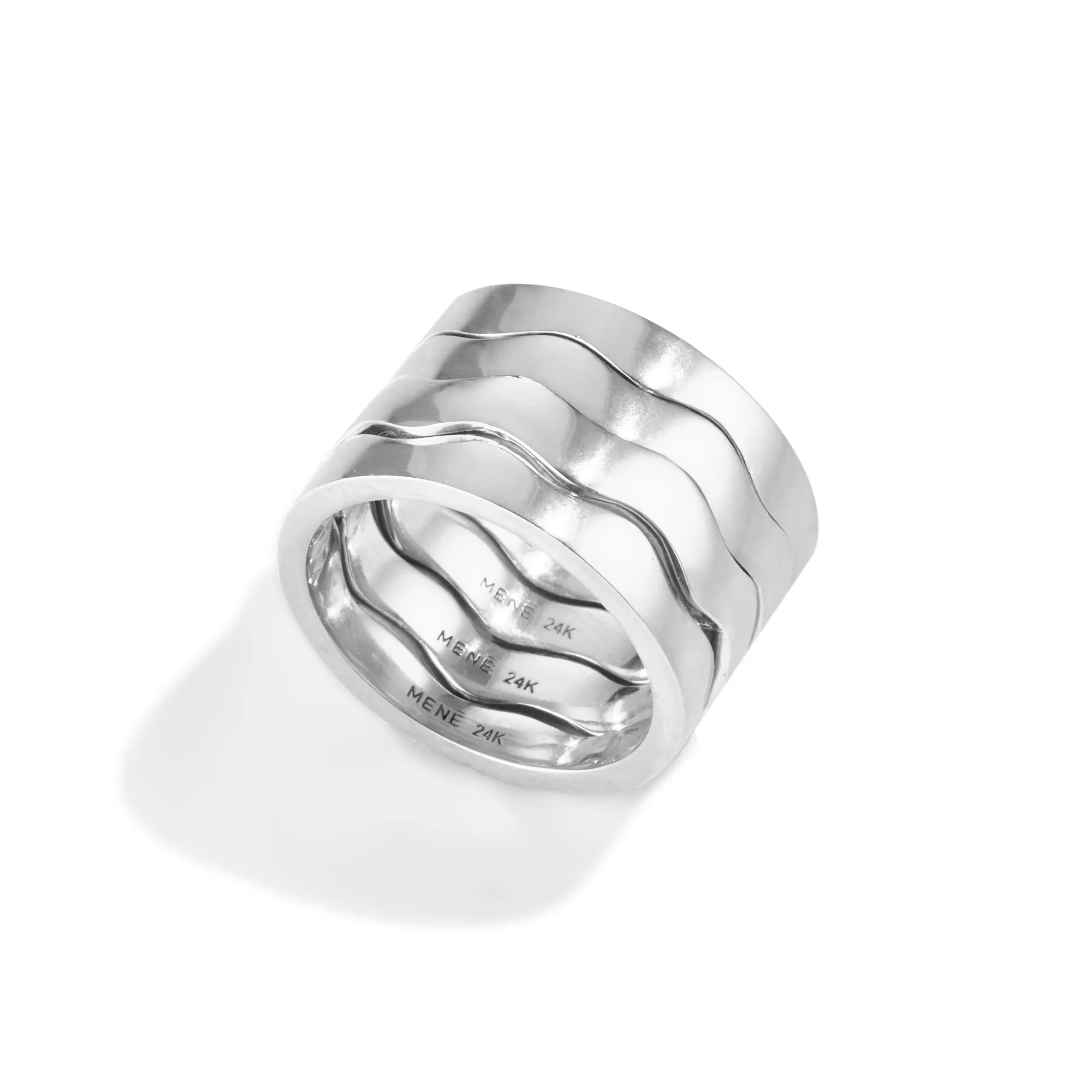 Wave Stacking Ring Set